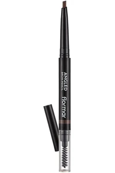 خرید و قیمت مداد ابرو با نوک زاویه‌دار و برس‌دار Light Brown قهوه‌ای روشن Flormar فلورمار اصل