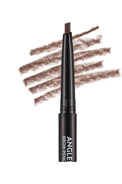  تصویر 2 : مداد ابرو با نوک زاویه‌دار و برس‌دار Light Brown قهوه‌ای روشن Angled Angled Tip Bristle Brush Brow Pencil 2 Light Brown فلورمار Flormar 