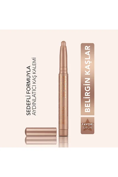  تصویر 1 : مداد هایلایتر زیر ابرو Champagne شامپاینی بافت نرم و قلم آسانسوری Brow Up Soft Texture Intense Shimmer Lifting Brow Highlight Pencil Champagne فلورمار Flormar 
