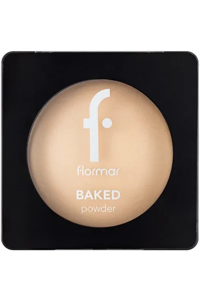  تصویر 2 : پودر فشرده بیکد Soft Beige؛ بژ روشن برای پوشش یکدست و طبیعی Baked Powder Powder 20 Soft Beige فلورمار Flormar 