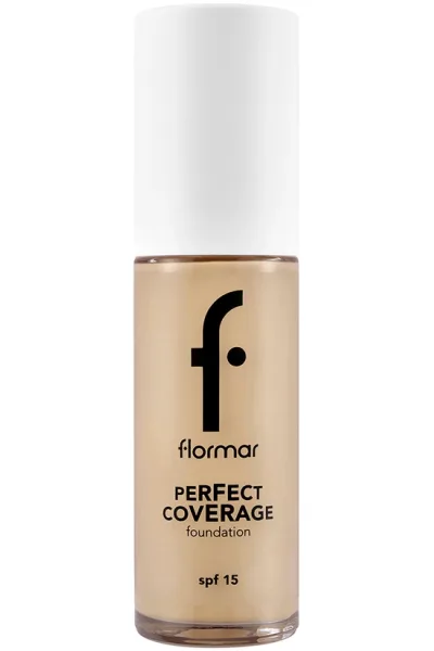  تصویر 2 : کرم‌پودر پوشاننده با ماندگاری بالا و SPF15 رنگ Soft Beige بژ روشن Perfect Coverage Highly Pigmented Long Lasting SPF15 Foundation 102 Soft Beige فلورمار Flormar 