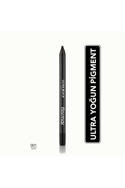  تصویر 1 : مداد چشم مات با نوک نرم و پیگمنت بالا Jet Black مشکی خالص Ultra Highly Pigmented Soft Tip Matte Eye Pencil Jet Black 1 Jet Black فلورمار Flormar 