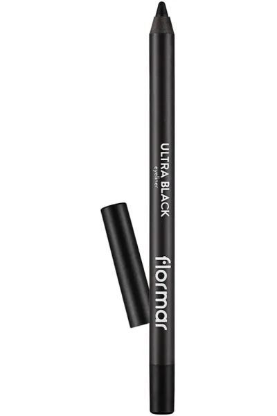 خرید و قیمت مداد چشم مات با نوک نرم و پیگمنت بالا، Jet-Black مشکی خالص Flormar فلورمار اصل