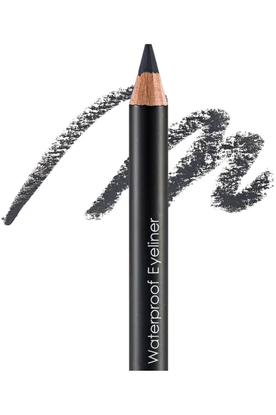  تصویر 2 : مداد چشم مات و ضدآب با پیگمنت بالا رنگ Smoky Grey خاکستری دودی Waterproof Highly Pigmented Matte Eye Pencil 102 Smoky Grey فلورمار Flormar 