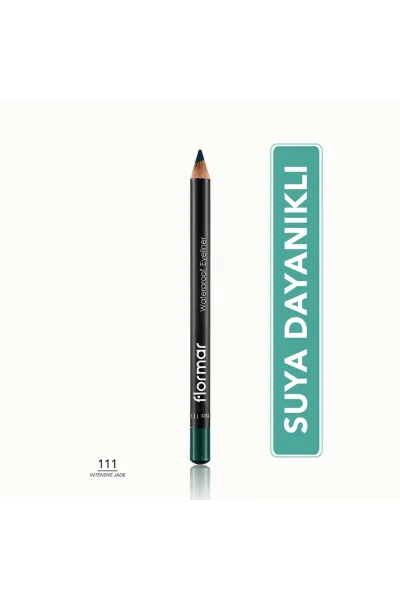  تصویر 1 : مداد چشم مات ضدآب و پررنگ Intensive Jade سبز یشمی با ماندگاری بالا Waterproof Highly Pigmented Matte Eye Pencil 111 Intensive Jade فلورمار Flormar 