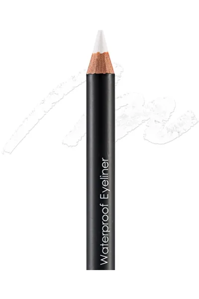  تصویر 2 : مداد چشم مات ضدآب و پررنگ Pure White؛ سفید خالص با ماندگاری بالا Waterproof Highly Pigmented Matte Eye Pencil 113 Pure White فلورمار Flormar 