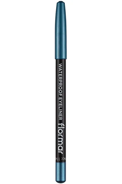  تصویر 3 : مداد چشم مات ضدآب با پیگمنت بالا Blue Sky رنگ آبی آسمانی Waterproof Highly Pigmented Matte Eye Pencil 114 Blue Sky فلورمار Flormar 