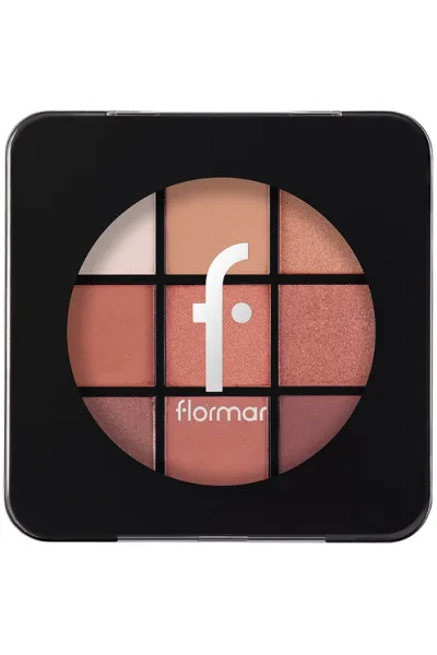  تصویر 2 : پالت سایه چشم Sunset رنگ غروب آفتاب با بافت کرمی و براق Eye Shadow Palette Creamy Texture Shimmer Eyeshadow Palette 3 Sunset فلورمار Flormar 