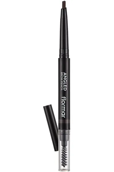 خرید و قیمت مداد ابرو کات‌دار با برس، رنگ Dark Brown قهوه‌ای تیره، شماره 004 Flormar فلورمار اصل