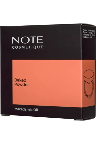  تصویر 2 : پودر بیکد آرایشی شماره 02 Brown قهوه‌ای روشن با جلوه مات نوت Note 