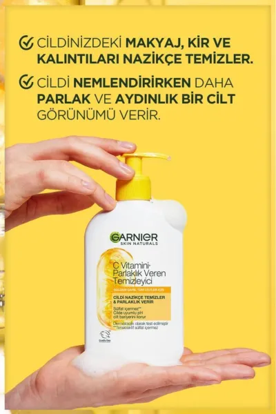  تصویر 4 : Garnier گارنیر C ژل شوینده روشن کننده ویتامین  
