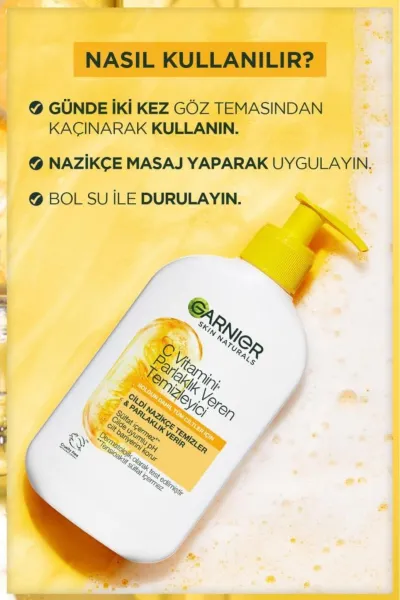  تصویر 5 : Garnier گارنیر C ژل شوینده روشن کننده ویتامین  