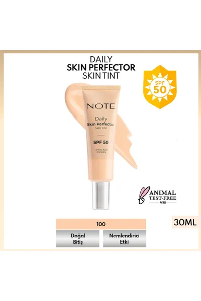  تصویر 3 : کرم‌پودر تینت پوست Daily Skin Perfector رنگ 100 Nude پوستی نوت Note 
