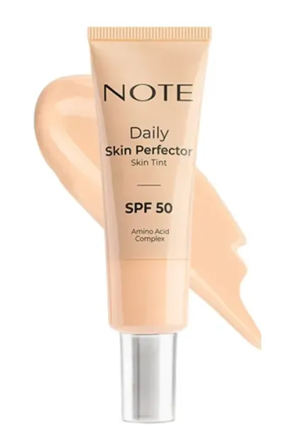 خرید و قیمت کرم‌پودر تینت پوست Daily Skin Perfector رنگ 100 Nude پوستی Note نوت اصل
