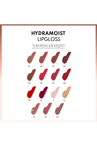  تصویر 3 : لیپ گلاس Hydramoist مرطوب‌کننده رنگ 01 Nude Style  قهوه‌ای روشن نوت Note 