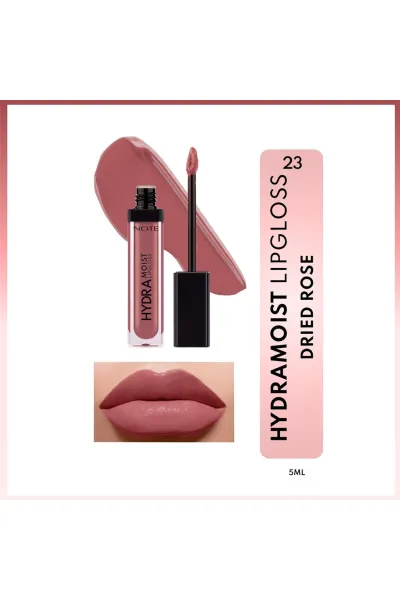 تصویر 1 : لیپ گلاس آبرسان Hydramoist رنگ 23 Dried Rose صورتی رز ملایم نوت Note 