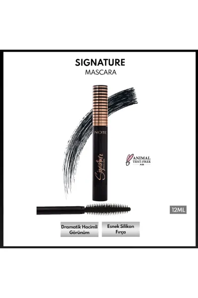  تصویر 2 : ریمل حجم‌دهنده با جلوه مژه مصنوعی Ultra Black Siyah مشکی نوت Note 