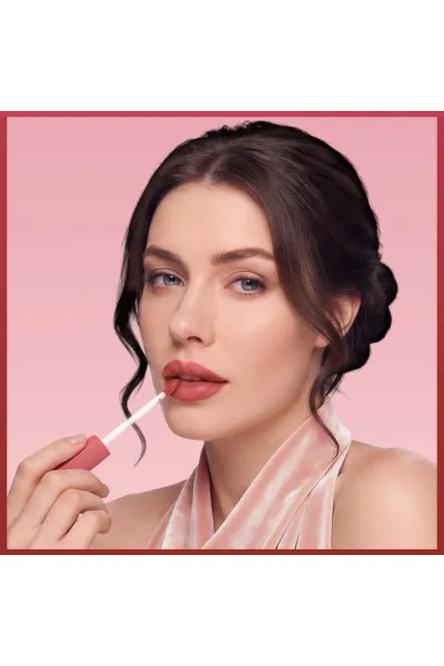  تصویر 2 : رژ لب مات مخملی مرطوب‌کننده رنگ 01 Velvet Nude قهوه‌ای روشن نوت Note 