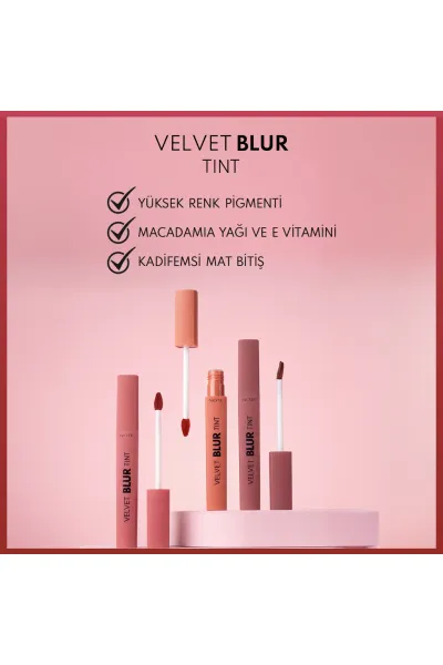  تصویر 3 : رژ لب مات مخملی مرطوب‌کننده رنگ 01 Velvet Nude قهوه‌ای روشن نوت Note 