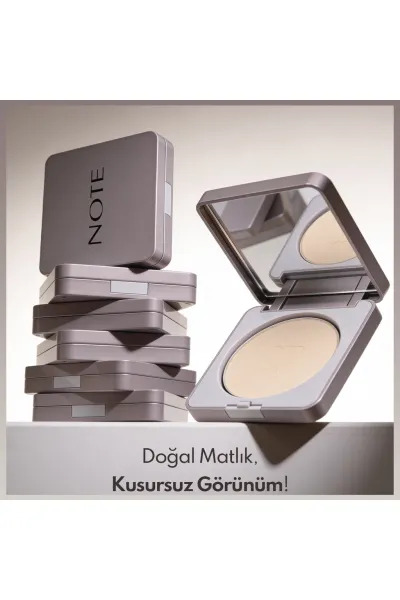  تصویر 2 : پودر کامپکت صورت با پوشش طبیعی رنگ 120 Beige Harmony بژ روشن نوت Note 