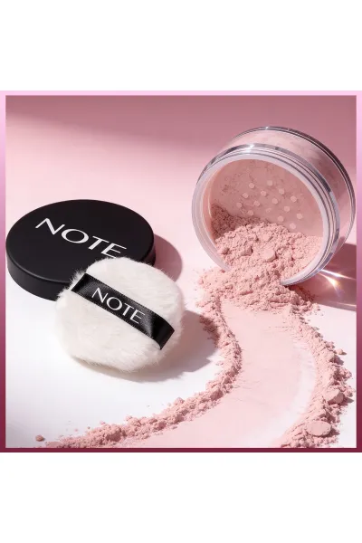  تصویر 1 : پودر فیکس Loose Powder Pembe؛ رنگ صورتی برای آرایش مات و یکدست نوت Note 