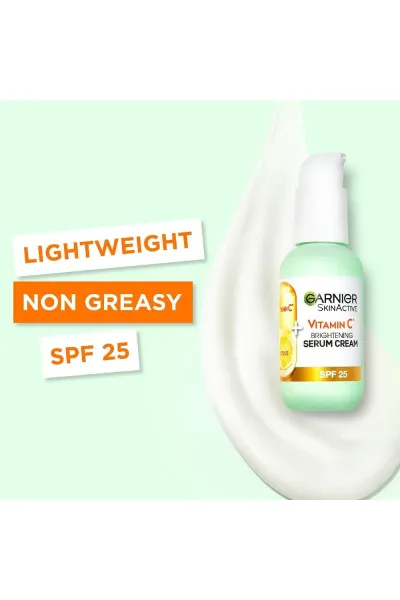  تصویر 3 : سرم کرمی ویتامین C حاوی ضد آفتاب SPF 25 گارنیر Garnier 