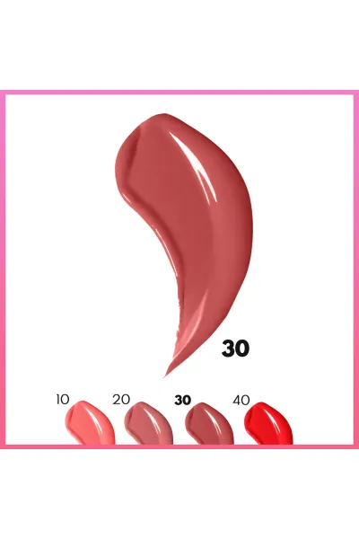  تصویر 6 : تینت مایع لب و گونه 30 Coral Rose  رنگ صورتی مرجانی طبیعی نوت Note 