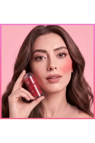  تصویر 1 : تینت مایع لب و گونه 30 Coral Rose  رنگ صورتی مرجانی طبیعی نوت Note 