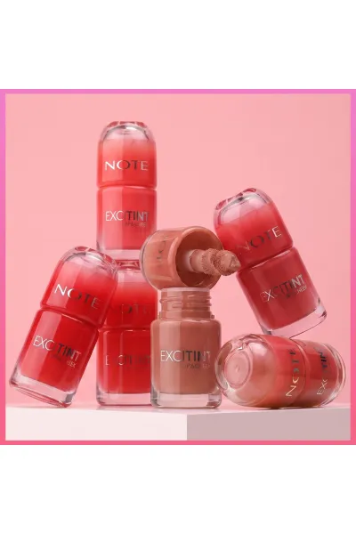  تصویر 3 : تینت لب و گونه مایع 40 Pink Spark رنگ صورتی طبیعی و ماندگار نوت Note 