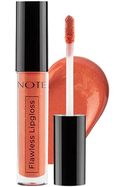 خرید و قیمت برق لب Flawless شماره 05 Orange رنگ نارنجی با جلوه براق و درخشان Note نوت اصل