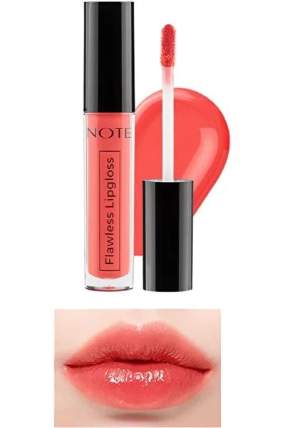  تصویر 1 : لیپ گلاس Flawless Lipgloss 06 Red رنگ قرمز با درخشش جذاب نوت Note 