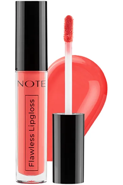 خرید و قیمت لیپ گلاس Flawless Lipgloss 06 Red رنگ قرمز با درخشش جذاب Note نوت اصل
