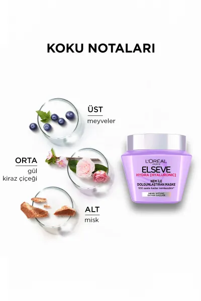  تصویر 5 : ماسک مو هیالورونیک آبرسان و حجم‌دهنده برای افزایش رطوبت لورال پاریس L'Oreal Paris 