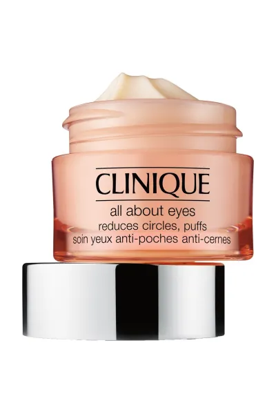 خرید و قیمت کرم دور چشم برطرف کننده سیاهی و چین و چروک Clinique All About Eyes کلینیک اصل