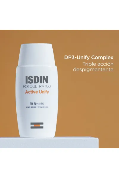  تصویر 3 : ضدآفتاب ضد لک بی رنگ اکتیو یونیفای SPF50 ایزدین ISDIN 