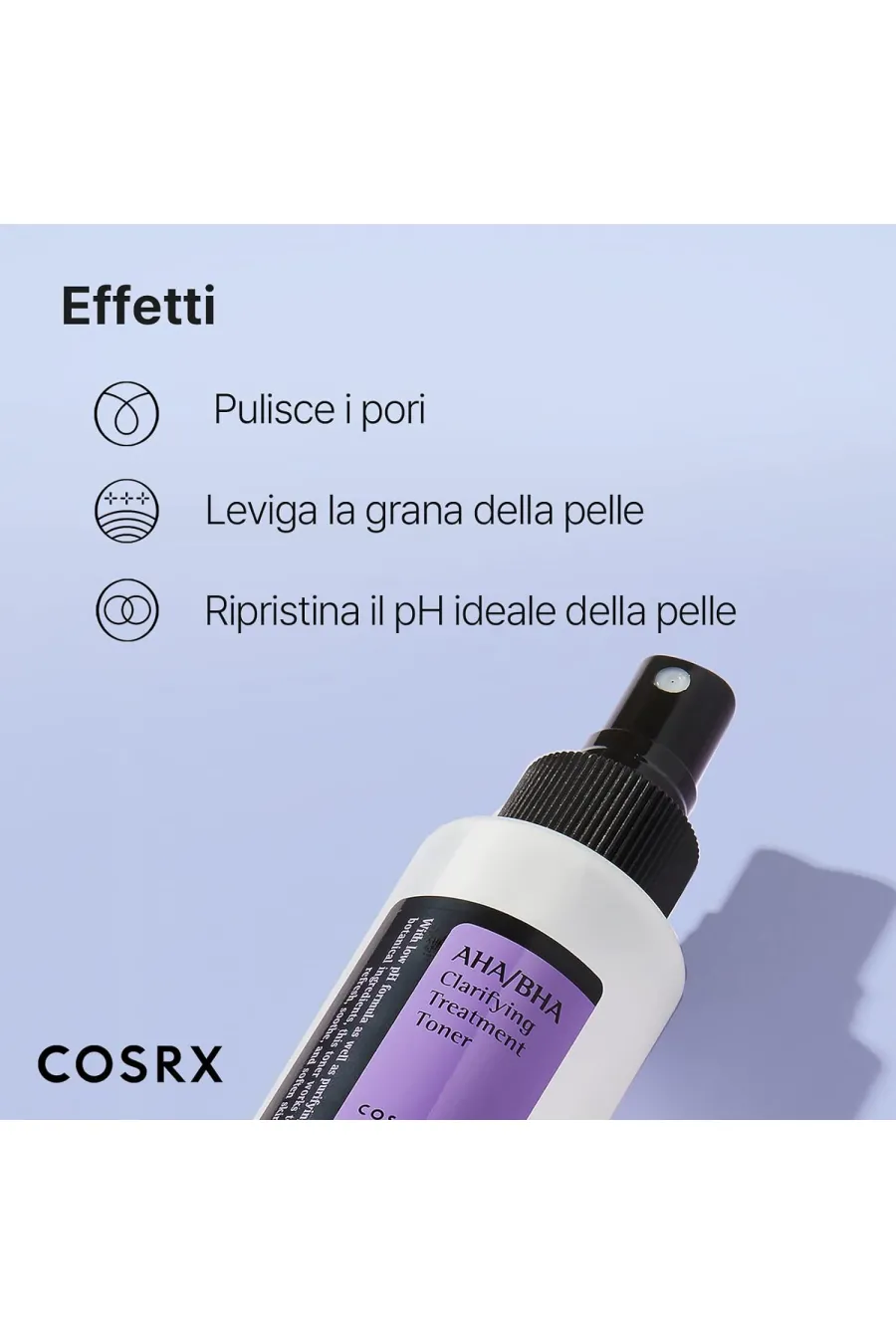 ویژگیهای تونر برطرف کننده جوش و لایه بردار AHA + BHA کوزارکس COSRX تونر برطرف کننده جوش و لایه بردار ویژگیهای تونر برطرف کننده جوش و لایه بردار AHA + BHA کوزارکس COSRX تونر برطرف کننده جوش و لایه بردار