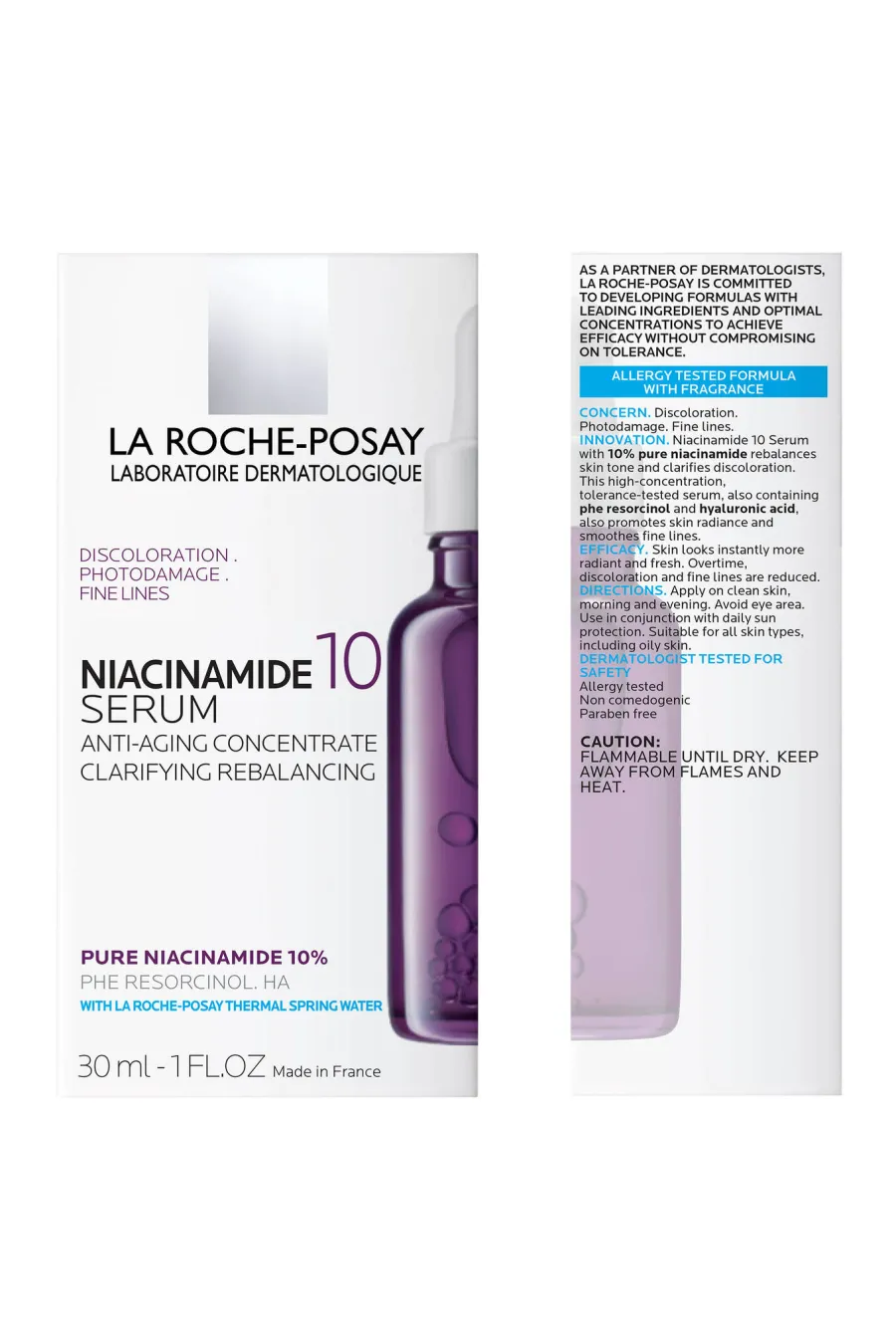 معرفی سرم ضد لک نیاسینامید ۱۰ درصد لاروش پوزای LA ROCHE-POSAY با بستهبندی اصلی معرفی سرم ضد لک نیاسینامید ۱۰ درصد لاروش پوزای LA ROCHE-POSAY با بستهبندی اصلی