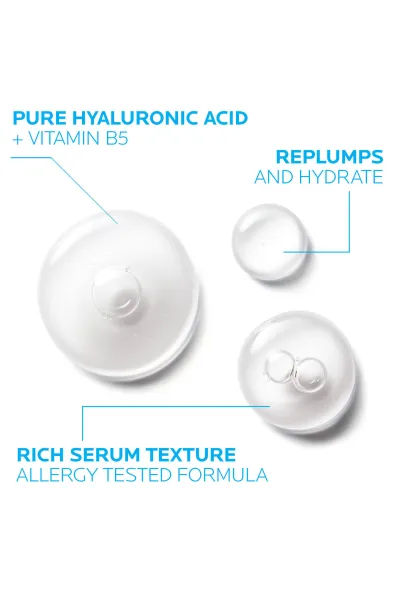  تصویر 2 : سرم هیالورونیک اسید خالص + ویتامین B5 لاروش پوزای LA ROCHE POSAY 
