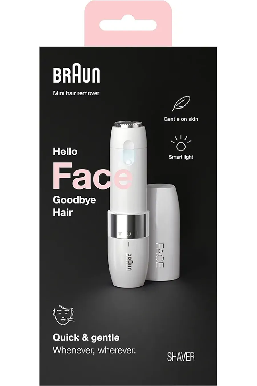 ارزش خرید شیور صورت براوون BRAUN با نمایش محصول اصلی و بسته‌بندی