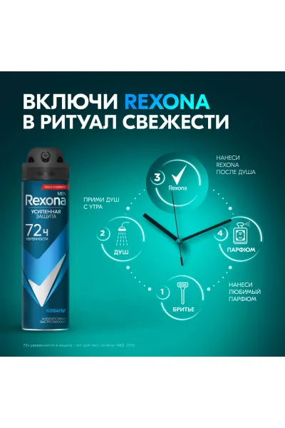  تصویر 5 : Rexona رکسونا  اسپری ضد تعریق ۷۲ ساعته  