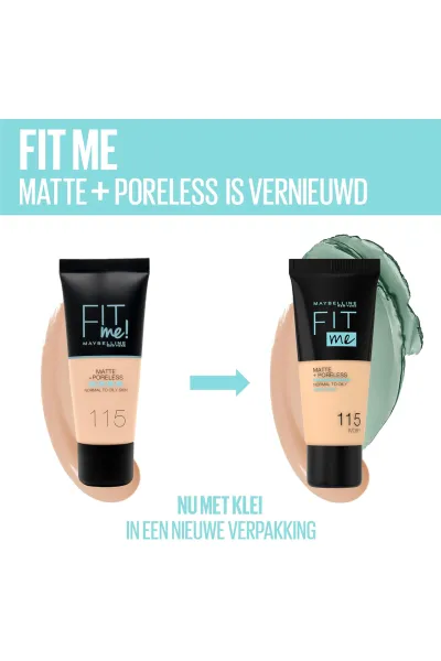  تصویر 1 : Maybelline New York میبلین نیویورک 102 کرم پودر پوست چرب شماره  