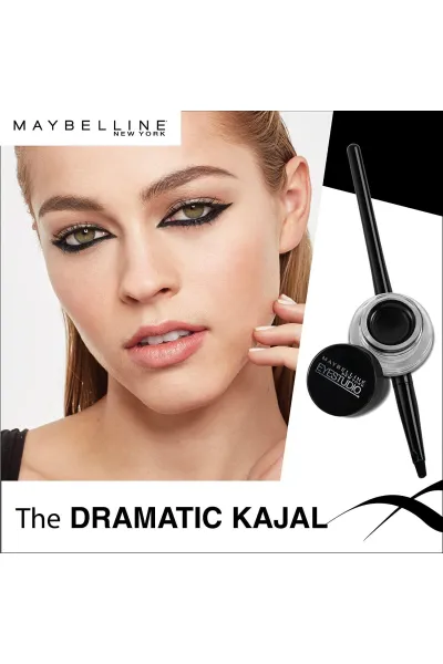  تصویر 10 : Maybelline New York میبلین نیویورک  خط چشم ژلی کاسه ای مشکی  