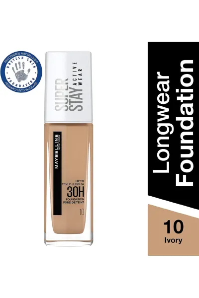 خرید و قیمت کرم پودر ۳۰ ساعته سوپر استی Maybelline New York Ivory 10 میبلین نیویورک اصل