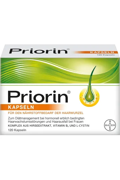 خرید قرص ضد ریزش مو ۱۲۰ تایی پریورین Priorin