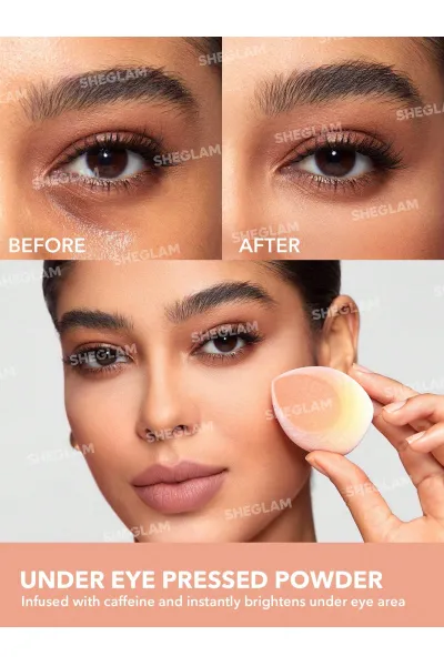  تصویر 2 : پودر فیکس دو طبقه رنگ بیسکویتی BISQUE شیگلم Sheglam 