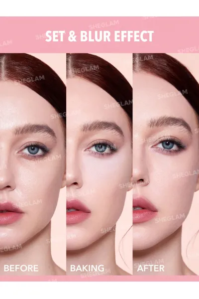  تصویر 2 : پودر فیکس دو طبقه رنگ Bubblegum شیگلم Sheglam 