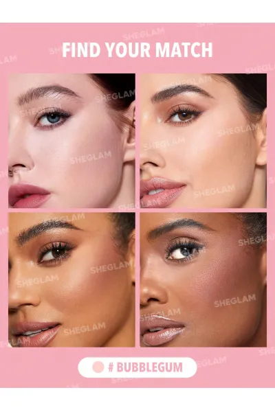  تصویر 3 : پودر فیکس دو طبقه رنگ Bubblegum شیگلم Sheglam 