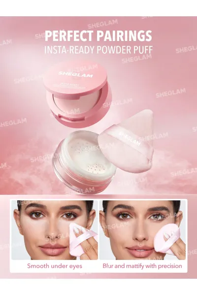  تصویر 5 : پودر فیکس دو طبقه رنگ Bubblegum شیگلم Sheglam 