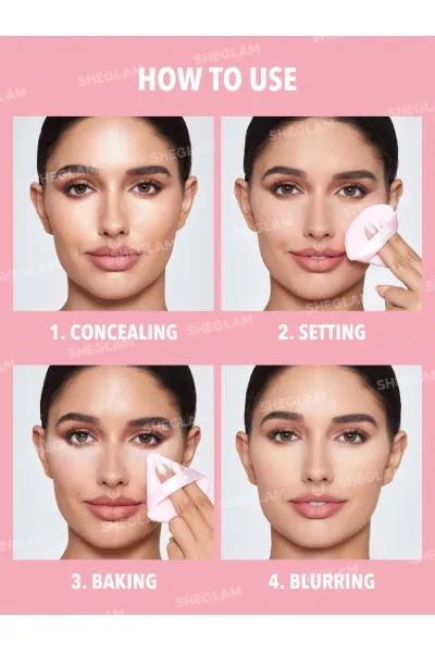  تصویر 6 : پودر فیکس دو طبقه رنگ Bubblegum شیگلم Sheglam 