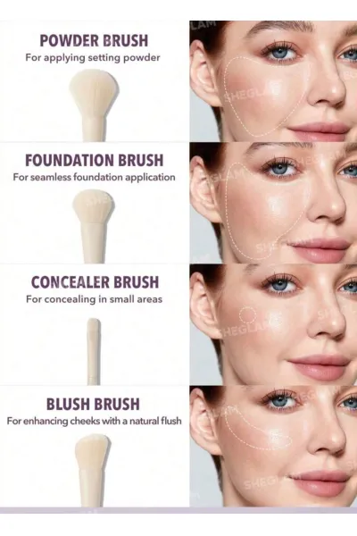  تصویر 2 : Sheglam شیگلم  ست براش ۸ تیکه شیگلم  